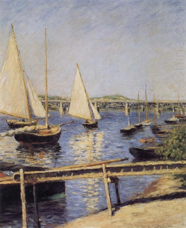 Sailboat, Gustave Caillebotte